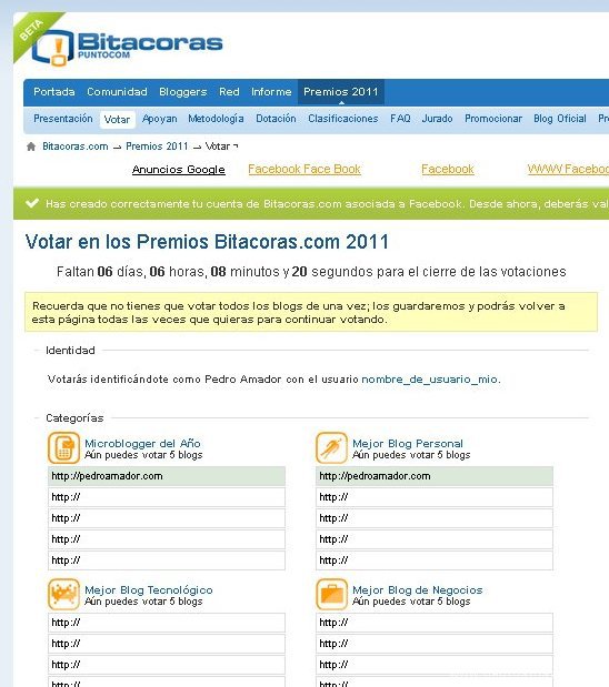 Bitácoras Bitácoras