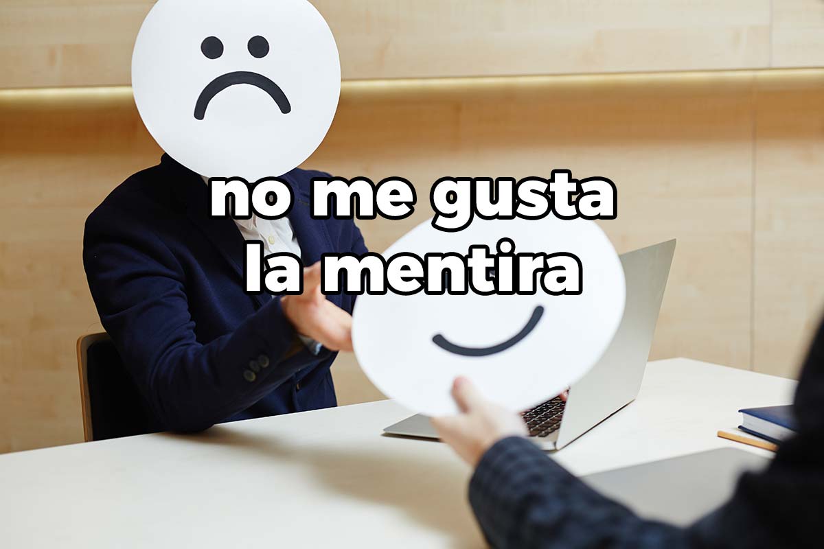 no me gusta la mentira