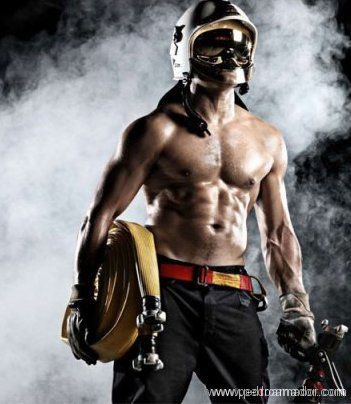 Mi bombero va en silla de ruedas