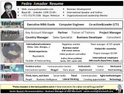 CV Pedro Amador