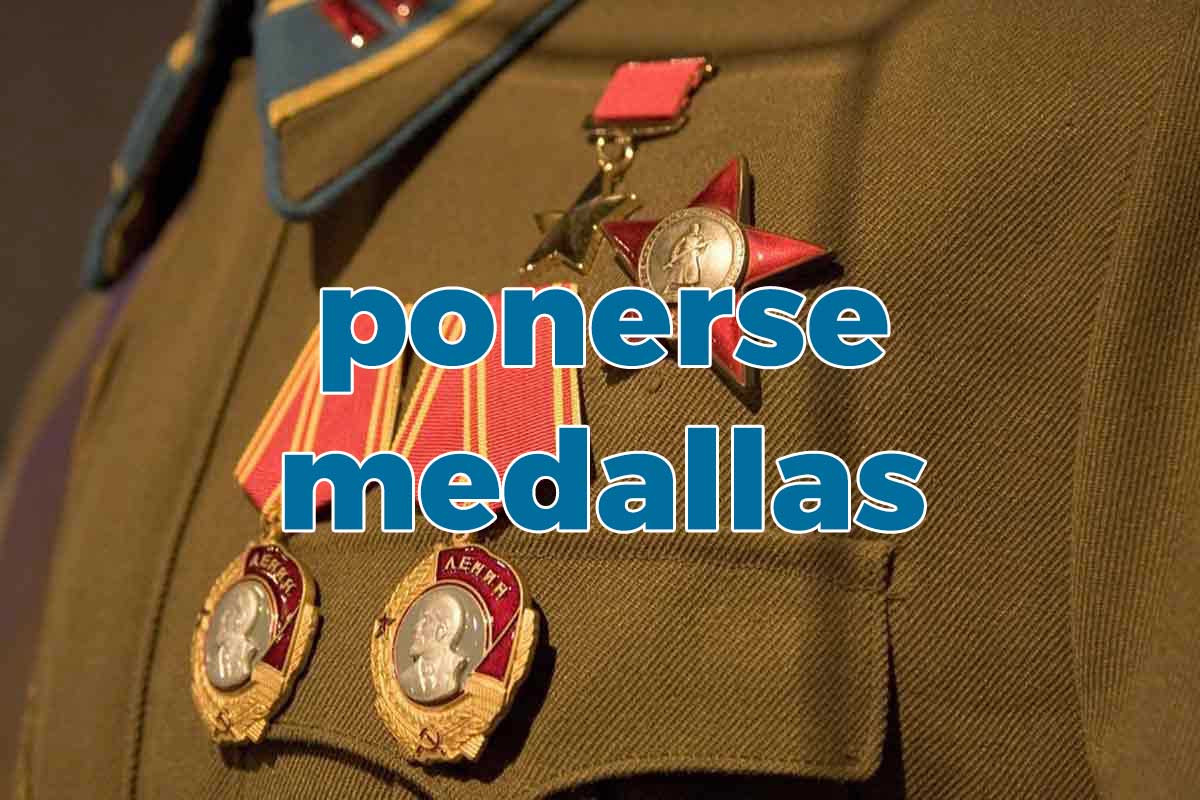 ponerse medallas