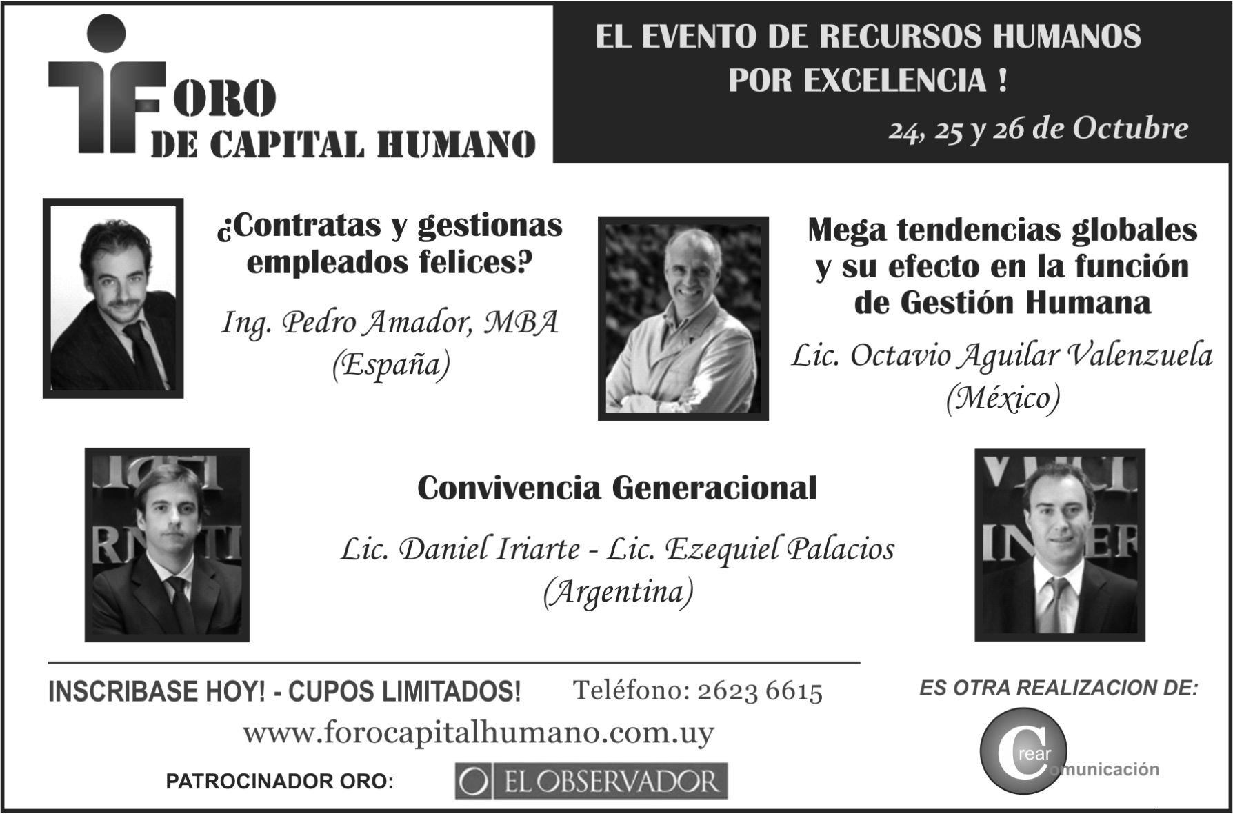 Foro de Capital Humano en Montevideo - Pedro Amador - Experto en felicidad