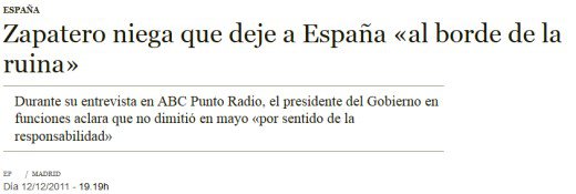 Zapatero niega Zapatero niega