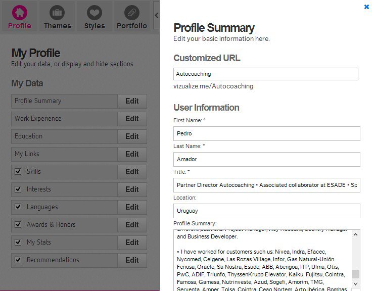 Profiles - Como hacer un curriculum moderno Likedin