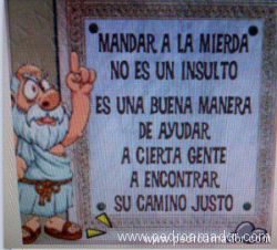 Porque mandar a la mierda no es un insulto