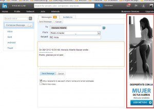 Sexo en Internet Publicidad en Linkedin