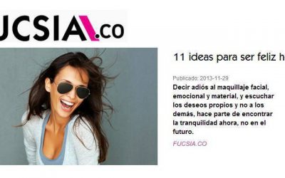 Entrevista de felicidad para la revista Fucsia de Colombia