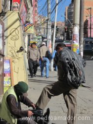 BOLIVIA Calles de la Paz