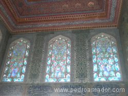 TURQUIA Estambul Vidrieras palacio TURQUIA Estambul Vidrieras palacio