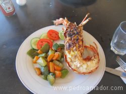 Comida recien pescada en TANZANIA