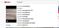 YouTube sugerencias palabras clave