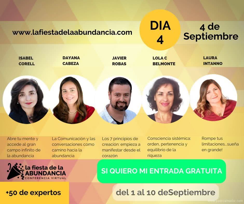 Fiesta de la Abundancia - Isabel Correl - Dayana Cabeza - Javier Robas - Lola C Belmonte - Laura Intanno