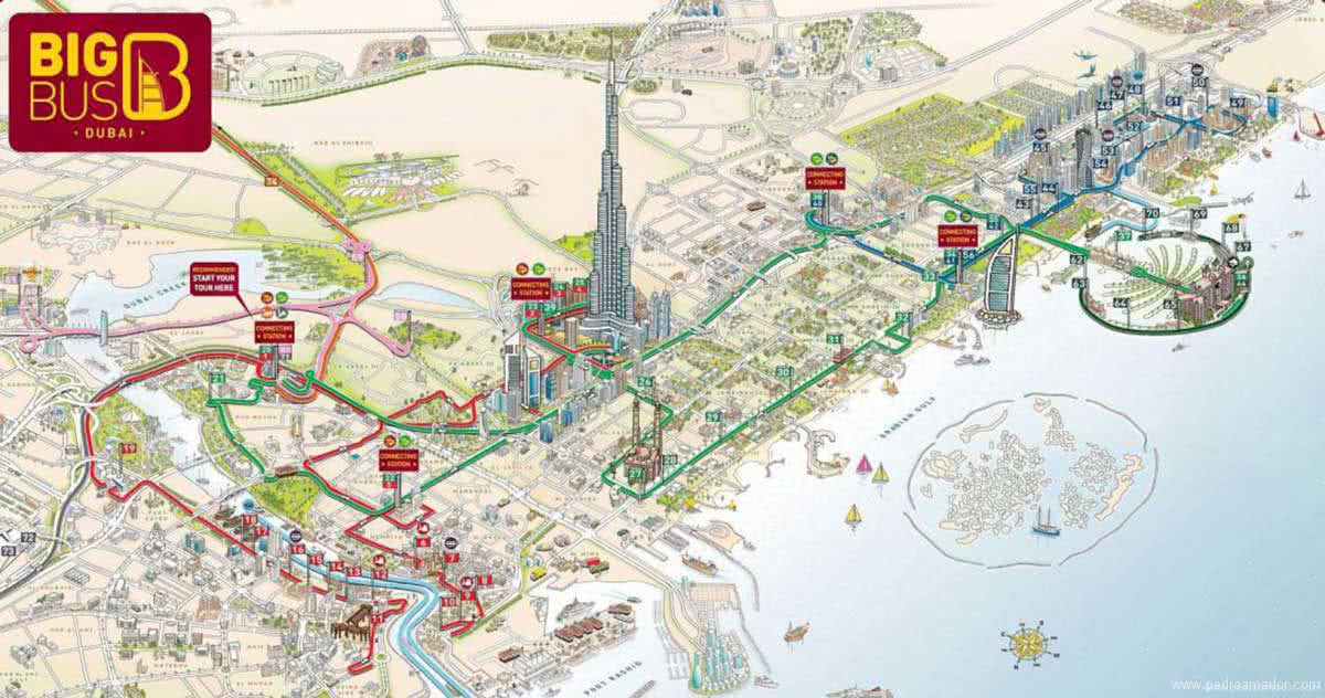 mapa-dubai Dubai Mapa