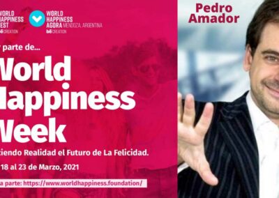 Conferencista por zoom en el World Happiness Week