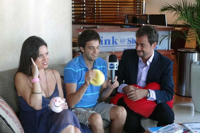 El conferenciante Pedro Amador durante una entrevista en televisión